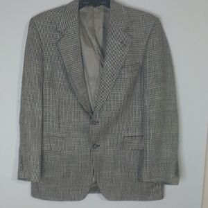 Elegant Houndstooth Men's Blazer